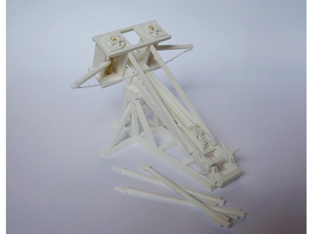 model ballista models catapult desktop medieval roman seige siege 3D print model - Mito3D