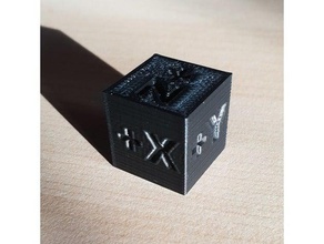 testcube xyz hiçbir çıkıntılar oryantasyon ekseni 3d baskı testleri kalibrasyon yazıcı stepsmm 3d print model - Mito3D