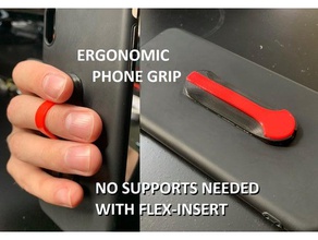 ergonomische Telefon Griff handygrip einfach drucken mobile Halter iphone Handy Handy-Halter smartphone smartphone-Halter 3d print model - Mito3D