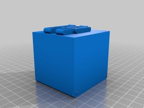 meu personalizados paramétrico caixa de trava contentores 3d print model - Mito3D
