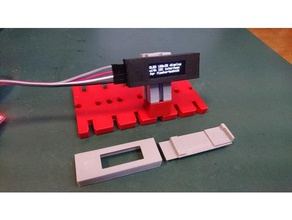 mini-oled-display fischertechnik standalone Bau - Spielzeug Fall Gehäuse für die Elektronik i2c oled 128x32 3d print model - Mito3D