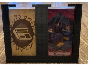 ffg card display toy game accessories arkham horror holder elder sign mansions madness 3d print model - Mito3D
