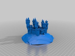 castle1 bâtiments et structures personnalisé 3d print model - Mito3D