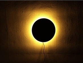 eclipse de rvb led lampe mur décor arduino l'électronique l'abat-jour nsfw 3d print model - Mito3D