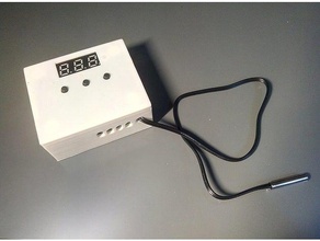 w1209 digitale thermostat-Gehäuse hobby 3d print model - Mito3D