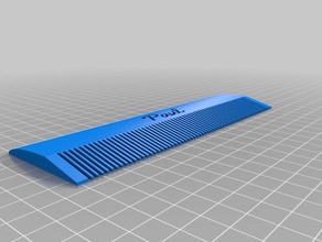 il mio personalizzato pettine bagno 3d print model - Mito3D