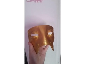 mais escura masmorra estilo leproso máscara traje 3d print model - Mito3D