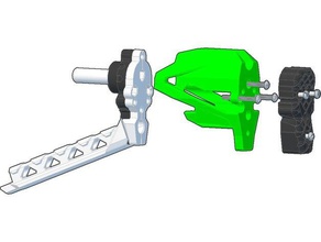 caliburn stok ayarlanabilir oyuncak oyun aksesuarlar nerf 3d print model - Mito3D