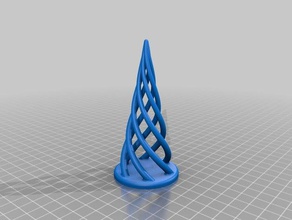stylised christmas tree sculptures decoration ornament 3d print model - Mito3D