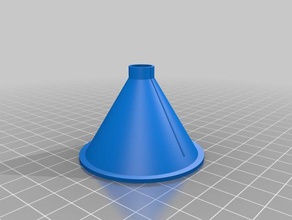 my customized parametric funnel 2 kitchen dining 3d print model - Mito3D