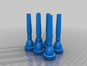 6 bach 7c trumpet mouthpieces 3d printing 3d print model - Mito3D