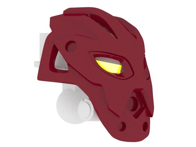 kanohi calix great mask fate non-organic construction toys bionicle lego compatible 3D print model - Mito3D