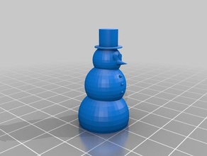 snowman 1 2 winter 2018 decor christmas frosty holiday mini monoprice select xmass 3d print model - Mito3D