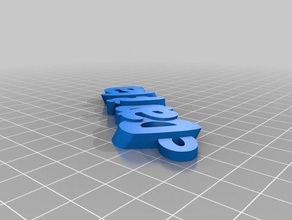 il mio personalizzato iamburnys v2text -daniela' portachiavi 3d print model - Mito3D