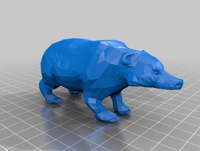 badger animals 3d print model - Mito3D