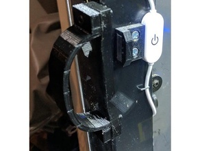 magnetic door handle other latch enclosure ikea lack 3d print model - Mito3D
