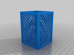 lattice box apache 3800 60x60x80 containers customized 3d print model - Mito3D