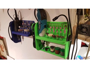 rotary tool rack holders boxes 3d print model - Mito3D