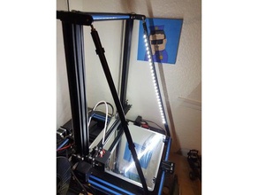 clip led mount cr10-s support struts 3d printer accessories lighting cr10s cr10 creality holder 3d print model - Mito3D