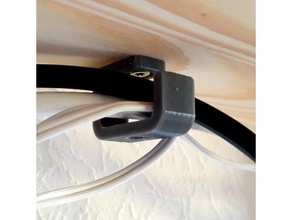 kablo kancası kabelhaken organizasyon rehberi tutucu yönetimi ıkea ıvar kabelhalter kabelhalterung 3d print model - Mito3D