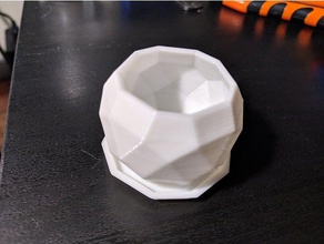 geodesic polyhedron planter remix outdoor garden 3d print model - Mito3D