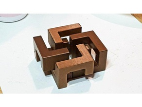 zen pif paf tour de puzzle puzzles cube verrouillage la boîte un jouet 3d print model - Mito3D