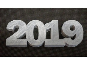 2019 signs logos year 3d print model - Mito3D