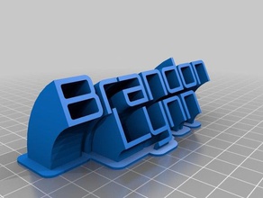 mon personnalisés balayage 2 -brandon bureau 3d print model - Mito3D