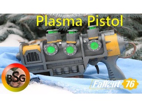 fallout 76 plasma pistol video games 3d print model - Mito3D