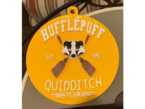 harry potter hufflepuff quidditch işaretler logoları 3d print model - Mito3D