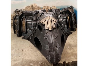 gothic spaceship wreck nose toy game accessories 40k nsfw scifi terrain wargaming warhammer 3d print model - Mito3D