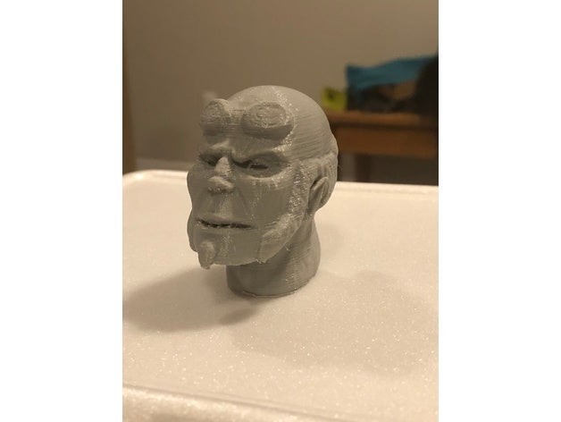 hell boy head sculptures action figure 3D print model - Mito3D