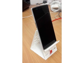 soporte de teléfono del túnel cables móvil el iphone pie tinkercad 3d print model - Mito3D