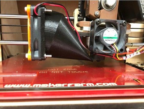 l'extrusion du ventilateur de refroidissement-holdercowling makerfarm prusa i3 3d l'imprimante accessoires extrusion fan 3d print model - Mito3D