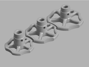 extruder knobvalvewheel 3d printer accessories bowden nema17 stepper motor 3d print model - Mito3D