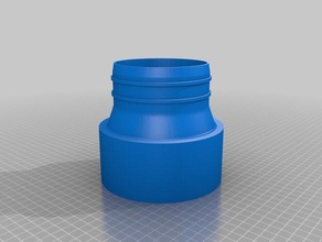 vent hose reducer replacement parts air conditioner coupling dryer duct 3d print model - Mito3D