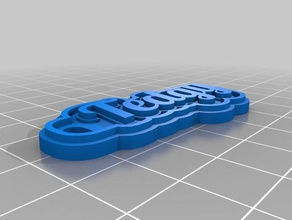 ted Schlüsselanhänger angepasst 3d print model - Mito3D