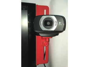 monitor de montagem lateral webcam as ferramentas câmera suporte grampo titular 3d print model - Mito3D