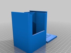 estándar de yugi deckbox extra deck lado juegos personalizado 3d print model - Mito3D