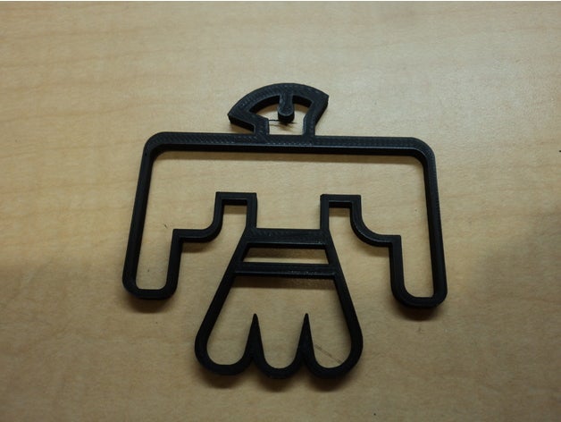 navajo symbol flying creature 2d art design 3D print model - Mito3D