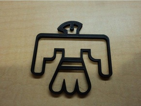 navajo symbole de la créature volante 2d art conception 3d print model - Mito3D