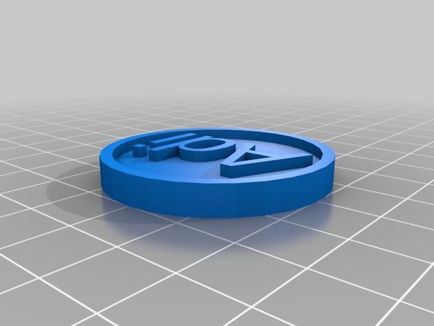 customized token adi coins badges 3D print model - Mito3D