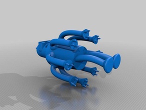 ahtapot bender heykeller kriter sevimli futurama matt groening robot 3d print model - Mito3D