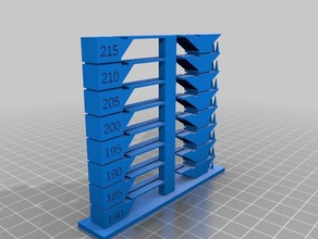 my customized temperature tower 180 215 3d printing tests 3d print model - Mito3D