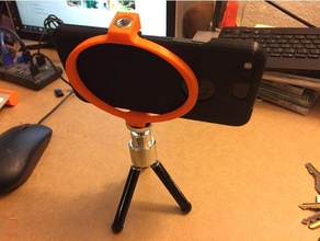 tek bir akıllı telefon sehpa dirsek yazdırın kamera klip croceye tutucu 3d print model - Mito3D