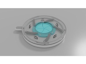 iris door mechanism 3d printing mechanical 3d print model - Mito3D