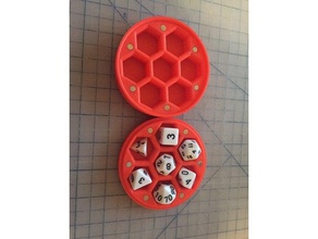 round dice holder box 3d print model - Mito3D