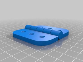 my customized parametric hinge parts 3d print model - Mito3D