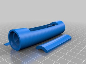 hula hoop battery holder art tools 3d print model - Mito3D