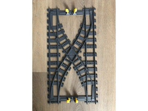 large train track switch toys games byctrldesign lego legotrain 3d print model - Mito3D